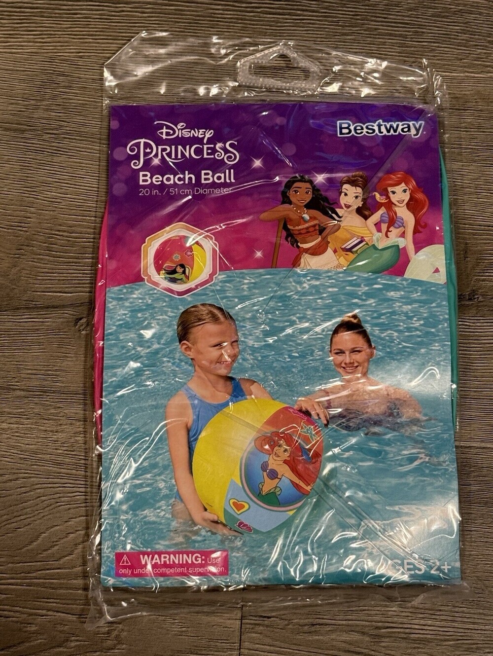 Bestway Disney Princess 13"+ Inflatable Beach Ball Pool Summer Beach NEW